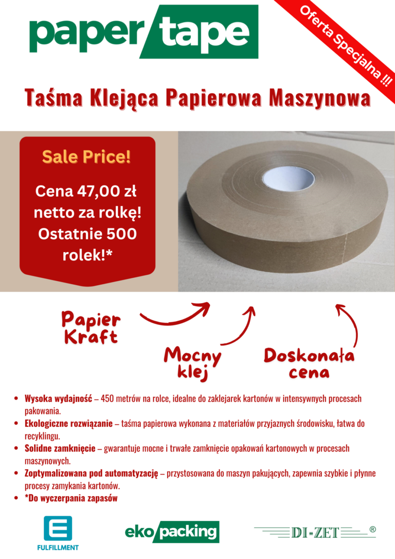 Wyprzedaż taśmy papierowe maszynowe PaperTape