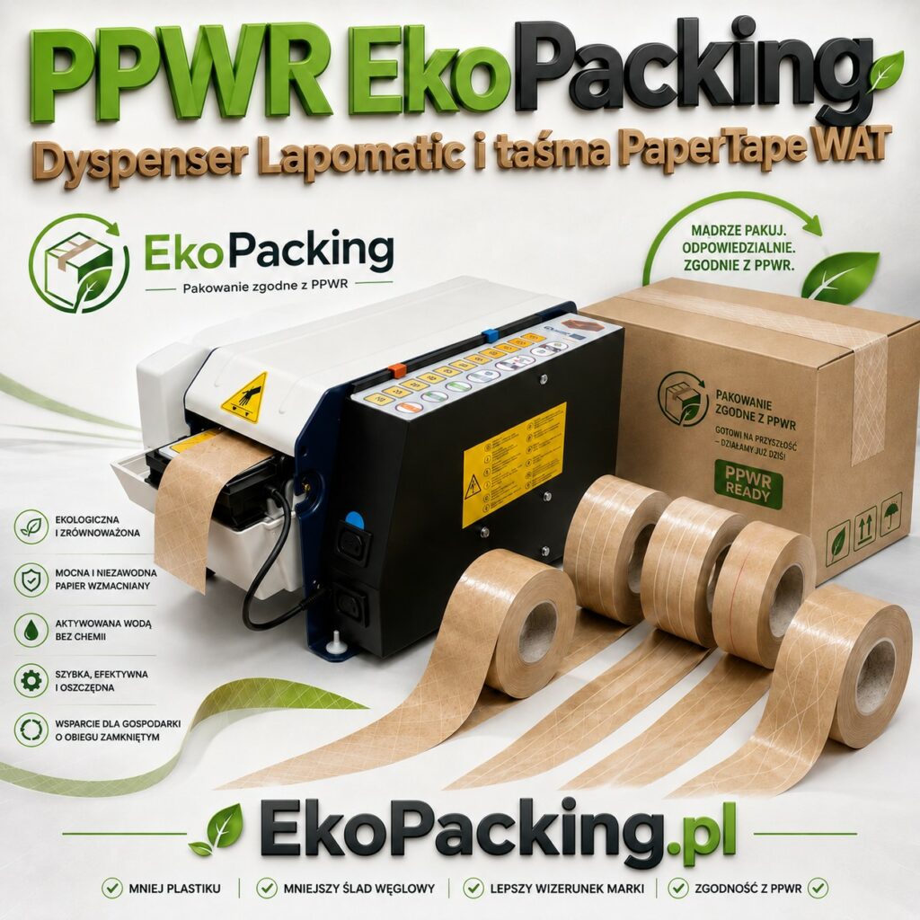 Taśma papierowa WAT + dyspenser Cyklop Lapomatic